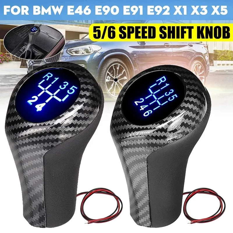 Автомобильная светодиодсветодиодный ручка переключения передач 6 скоростей из