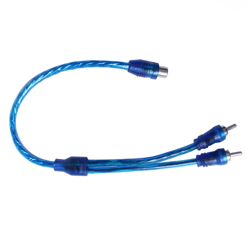 

30 Pcs Audio Connection For 1 RCA Female To 2 RCA Male Adapter Splitter Cable