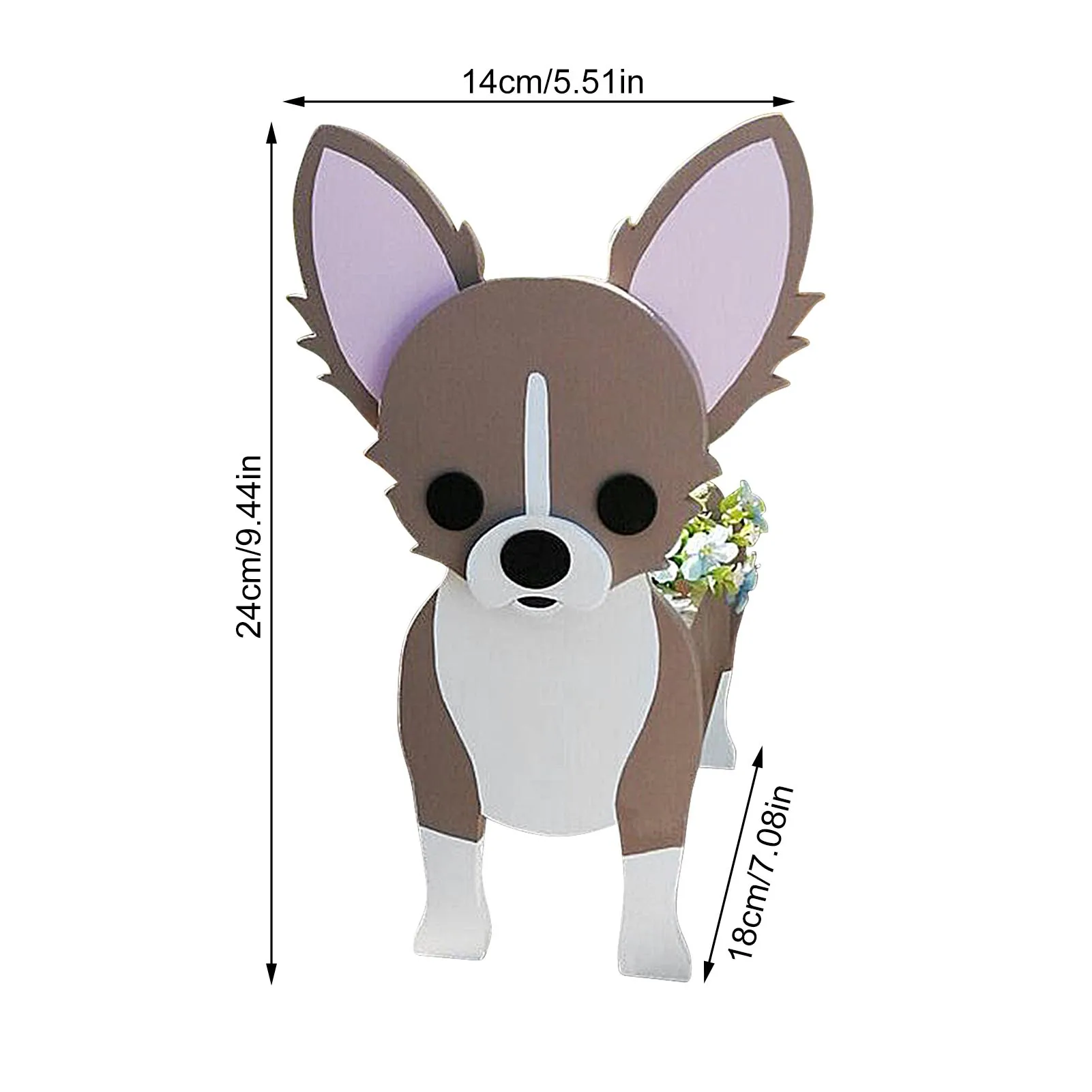 Симпатичный Горшок для собак милый мультяшный цветочный горшок в форме