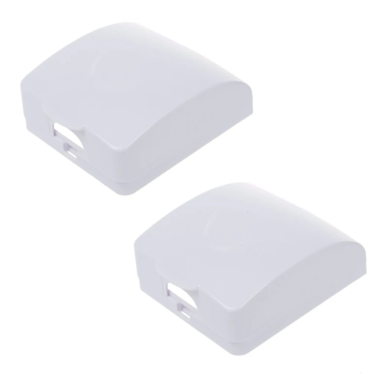 

2X Bathroom Wall Switch Protector Flip Cap White Plastic Waterproof Cover