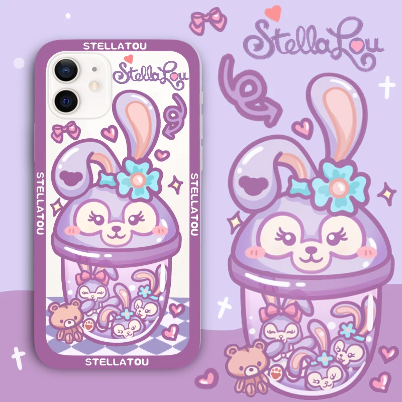 

Чехол для телефона Kawaii StellaLou, мультяшный ударопрочный чехол для телефона Iphone 12 11 13Pro Max Xr X Xs Max, мультяшный чехол для телефона