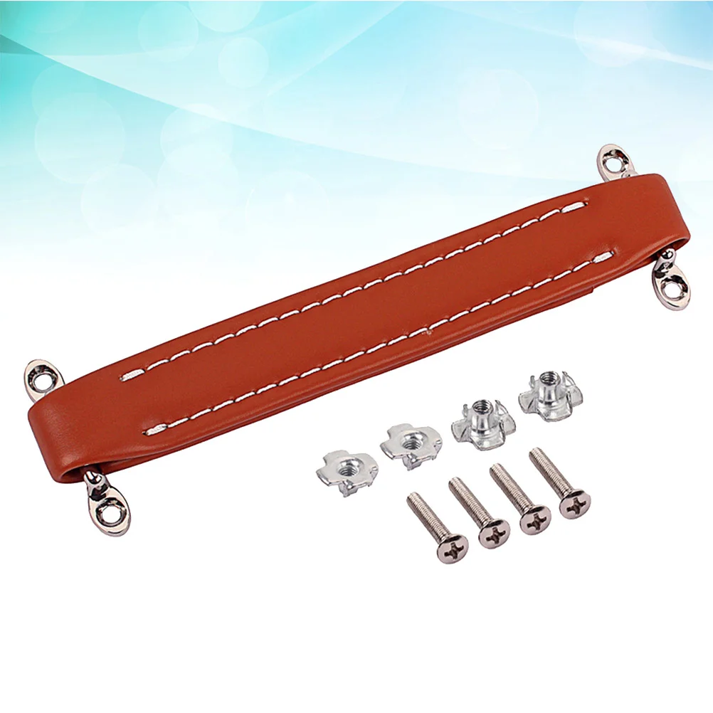 

Amplifier Handle PU Vintage Amp Handle Strap for Guitar Amplifiers Speaker Cabinet Guitar Amplifier Accessories Light Brown