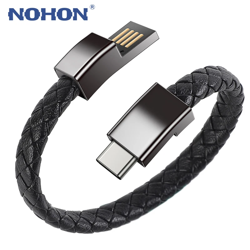 

3A USB Type C Cable Bracelet Data Cord For Samsung S21 S22 Xiaomi Mi 11 12 Huawei Poco Fast Charging USB C Wire Micro USB Cable