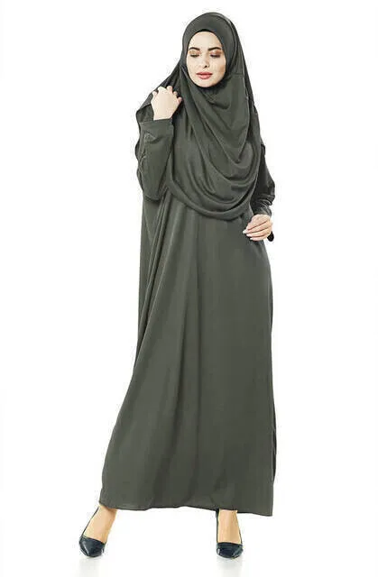 Молитвенное платье IQRAH-хаки-5015