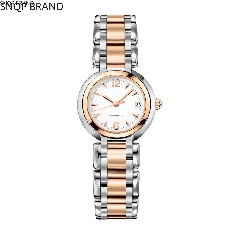 

quartz womens watch Ladies rose gold white