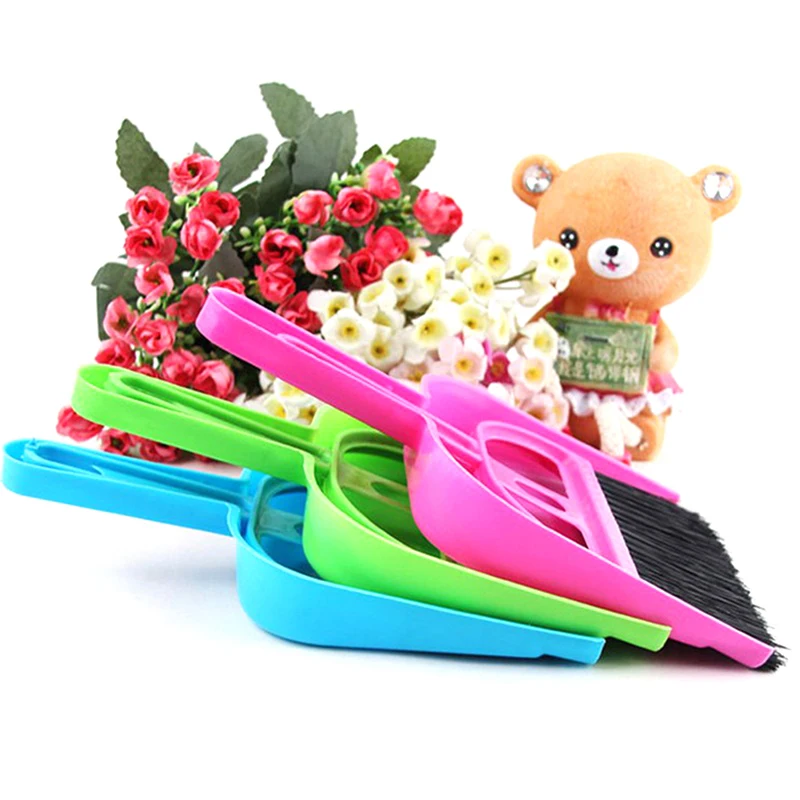 Mini Cleaning Brush Small Broom Dustpans Set Desktop Sweeper Garbage Cleaning Shovel Household Cleaning Tools Window Cleaner images - 6