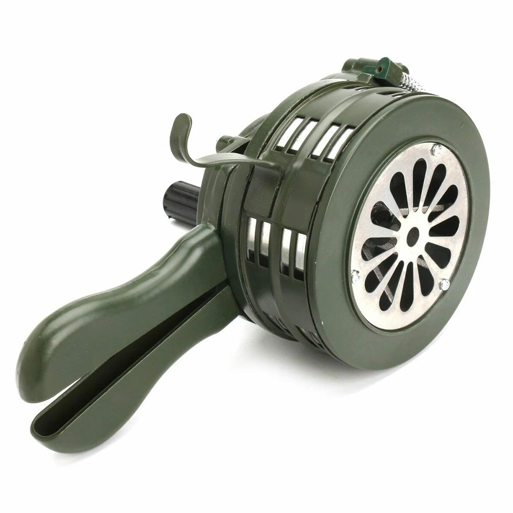 

110db Manual Metal Alarm Hand Crank Siren Horn Air Raid Emergency Safety Warning Siren For Fire Flood Prevention Disaster