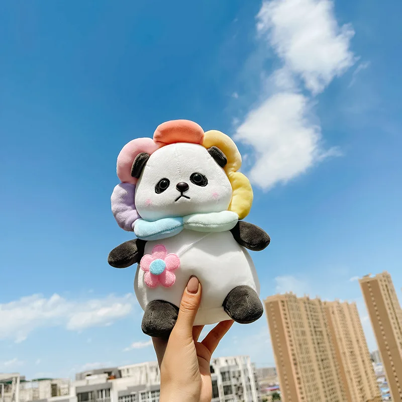 

25-60cm Kawaii Panda Plush Animals Doll Toys Cute Soft Stuffed Cartoon Sunflower Panda Doll Kids Girls Birthday Xmas Gifts