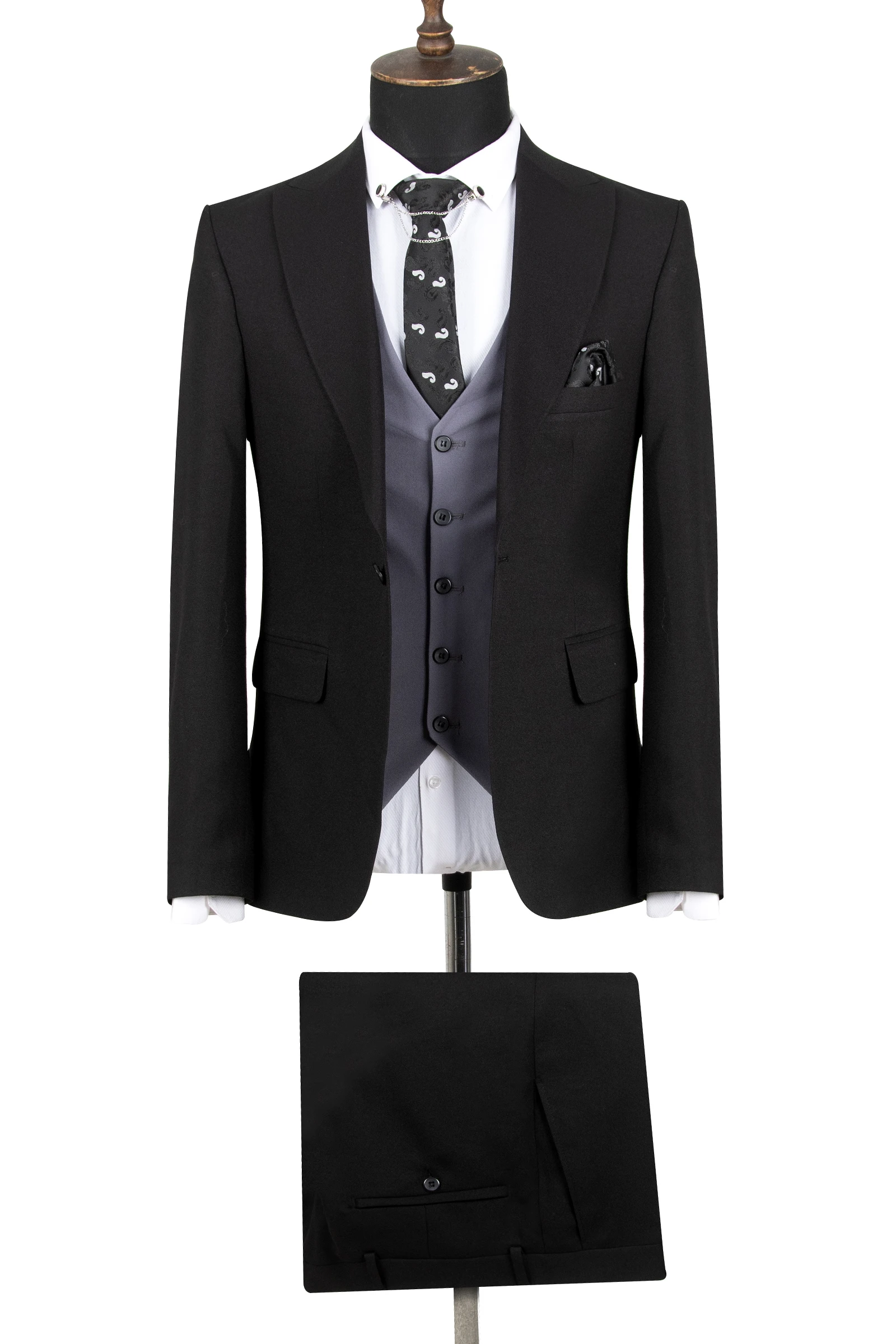 

DeepSEA Dovetail Lapel Slim Fit Straight Men 'S Suit 2303085