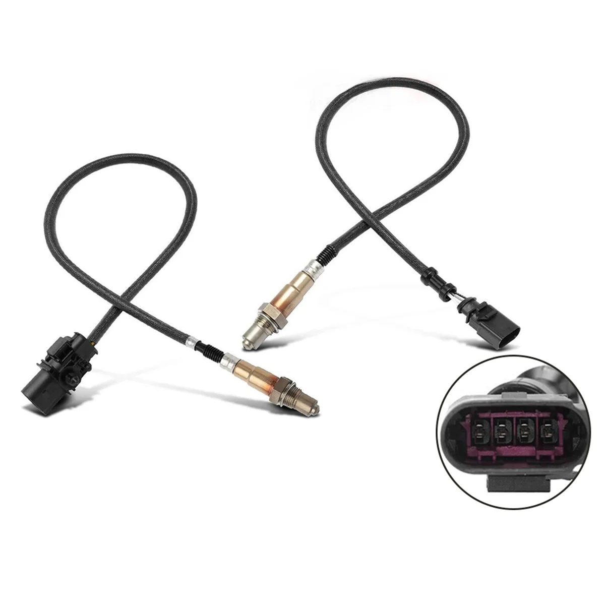 2X потоковый и кислородный датчик O2 для Audi A4 Quattro 2009-2016 Q5 A5 A6 250-24672 250-25040