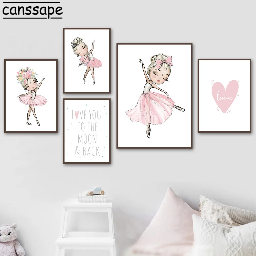 Настенные художественные Плакаты для детской комнаты Картина на холсте с