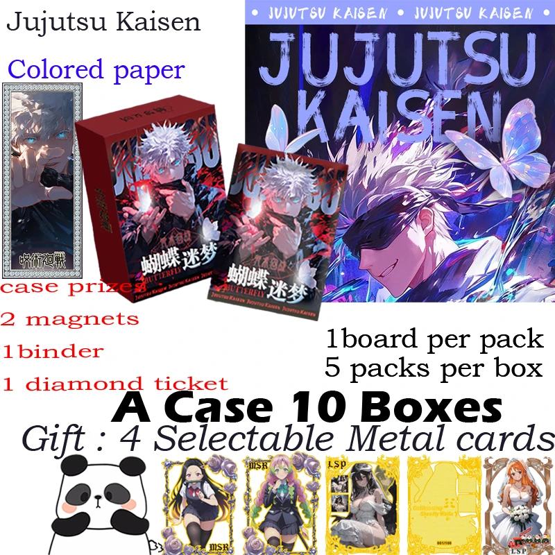 Новая цветная бумага Jujutsu Kaisen хобби коллекция аниме карточная доска Doujin Booster Box