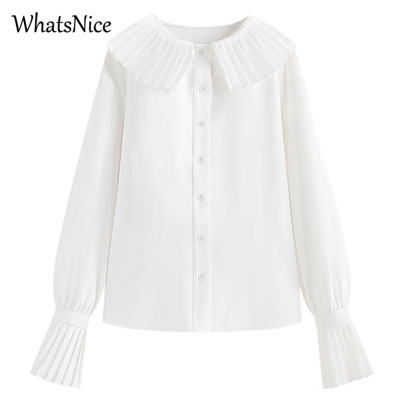 

New korean fashion beautiful button up shirt women tops female OL ladies long sleeve blouse girls cut nice white woman shirts