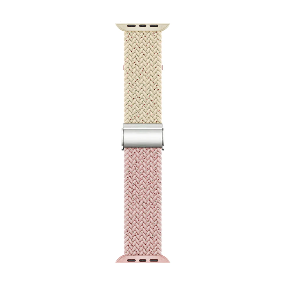star light pink Solo Loop For Apple Watch Series Ultra 49mm 8 7 6 5 4 3 2 1 se nylon Bracelet For iWatch 41 45mm 42 44mm 38 40mm