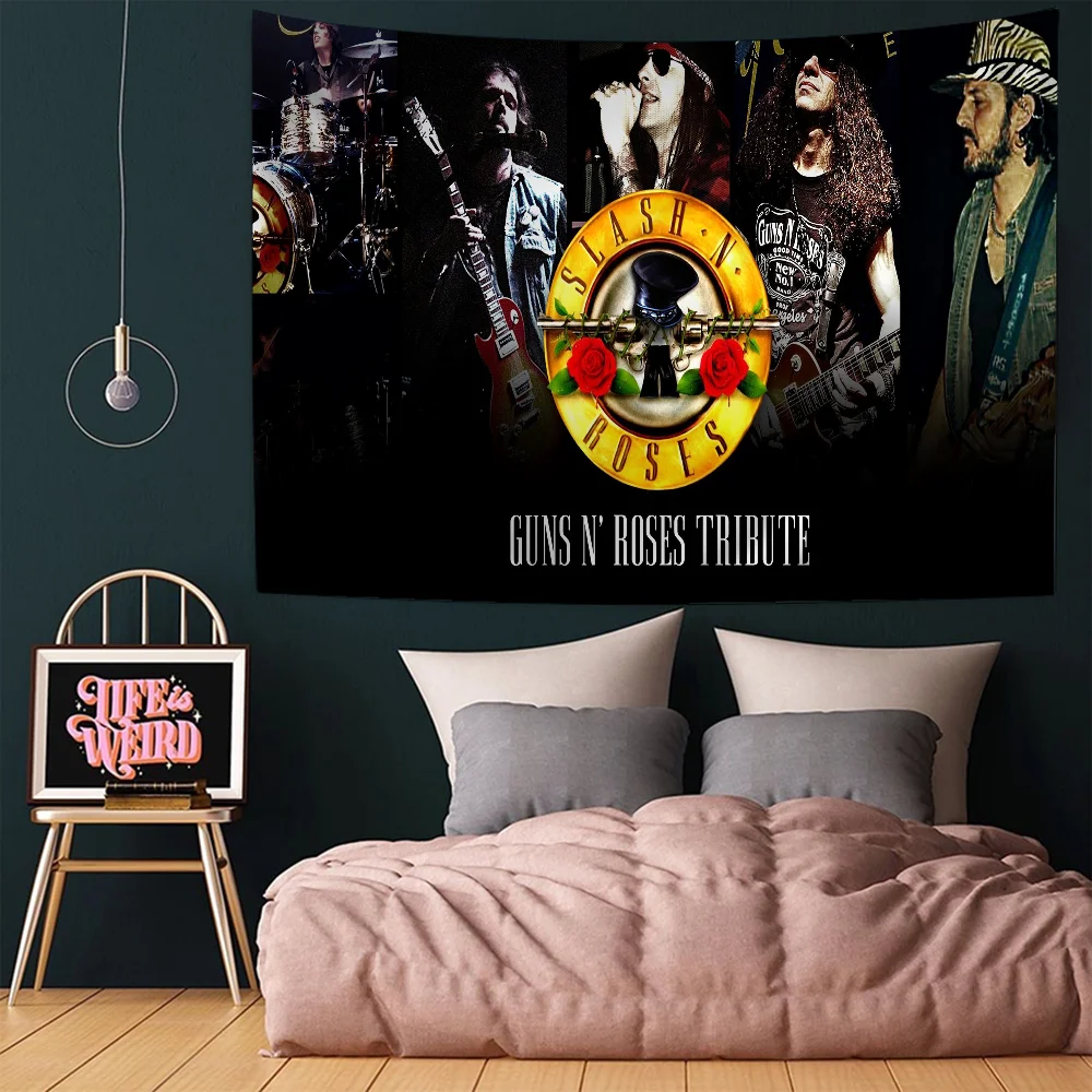 G-Guns N R-Roses Рок-музыка Подвесной богемный гобелен Таро Хиппи Настенные коврики