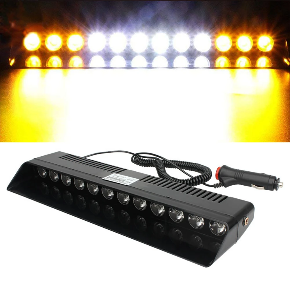 

Strobe Flashing Lights Lamp 12LED Red/Blue/Amber/Yellow/White Police Led Flasher Emergency Warning Light For Car 12V 12W