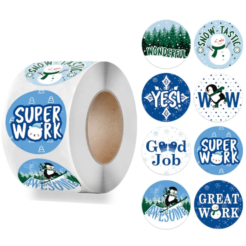 

500Pcs/Roll Thank You Decoration Seal Sticker Bake Label Business Envelope Wedding Sticker DIY Scrapbook Stationery 1Inch 2.5cm