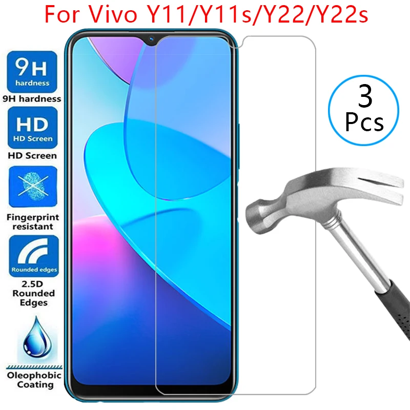 Чехол для vivo y11 y11s y22 y22s чехол из закаленного стекла на vivoy11 vivoy22 y 11 22 s 11s 22 s 11y 22y защитный чехол для телефона 360