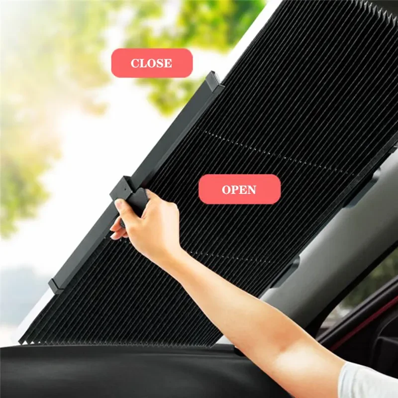 

Auto Block Cover Front Window Retractable Windshield Sun Shade Visor Car New DIY Sunproof Protect Exterior Accessories