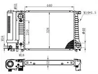 

BBM115032 for engine radiator 3.16I E30 82-/87-/94- 440 × 32