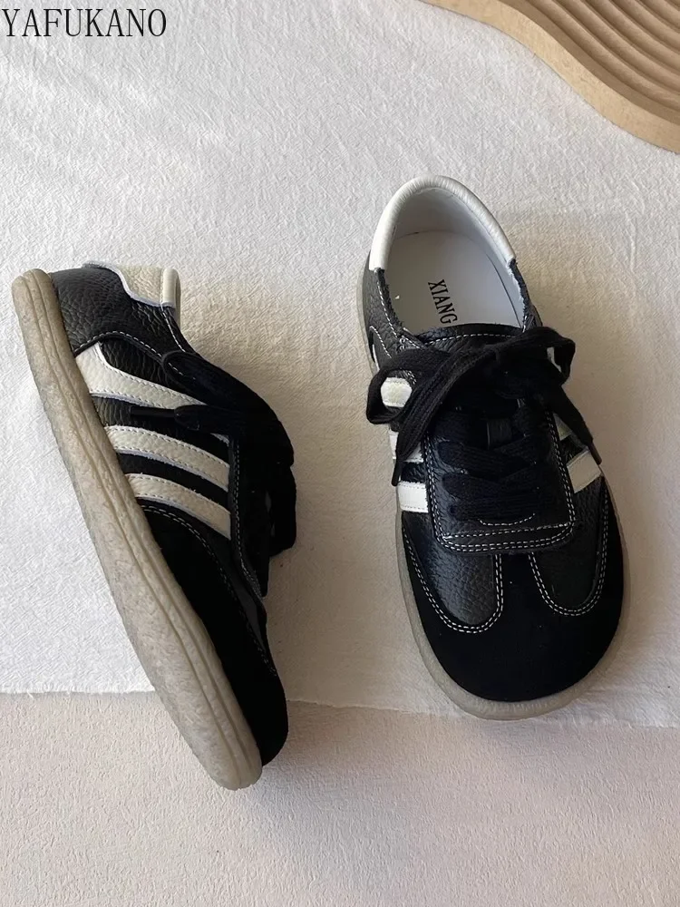 Mori Girl кроссовки из натуральной кожи удобные повседневные туфли на мягкой подошве