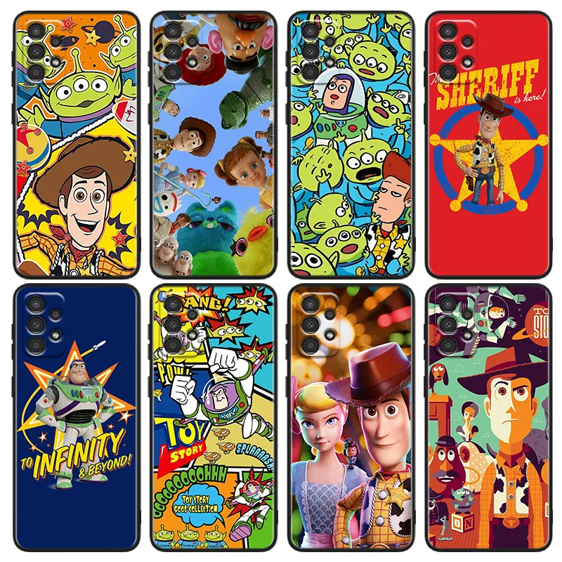 

Toy Story For Samsung A91 A81 A73 A72 A71 A54 A53 A52S A51 A42 A41 A34 A33 A21 A31 A23 lite Black Cover