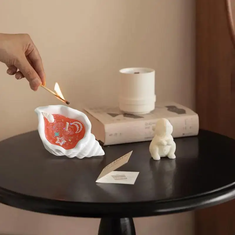 Świeca muszlowa Dekoracyjne świece zapachowe Świece do aromaterapii Domowej roboty świeca Dekoracja pulpitu