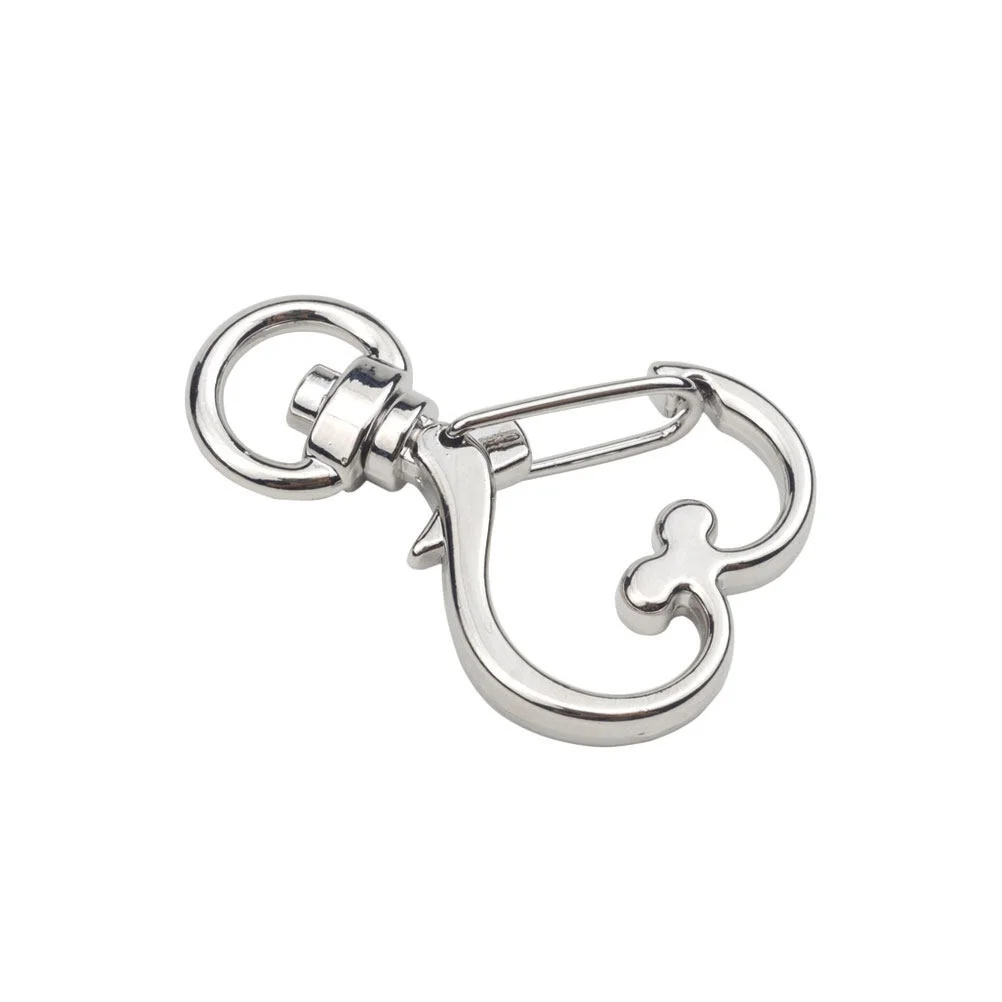 50 Pcs Creative Zinc Alloy Keychain Accessories Peach Heart Shape Alloy Keyring Buckle Key Holder Ring Decoration Gift Hanging