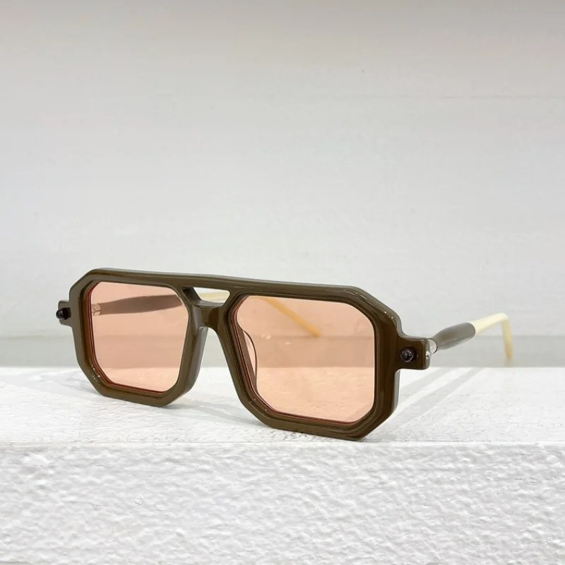 Индивидуальные Модные солнцезащитные очки для мужчин роскошный бренд двойной