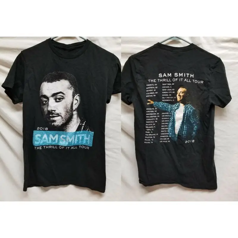Фото Футболка Sam Smith Thrill Of It All Tour из хлопка, модель Ub344 №1