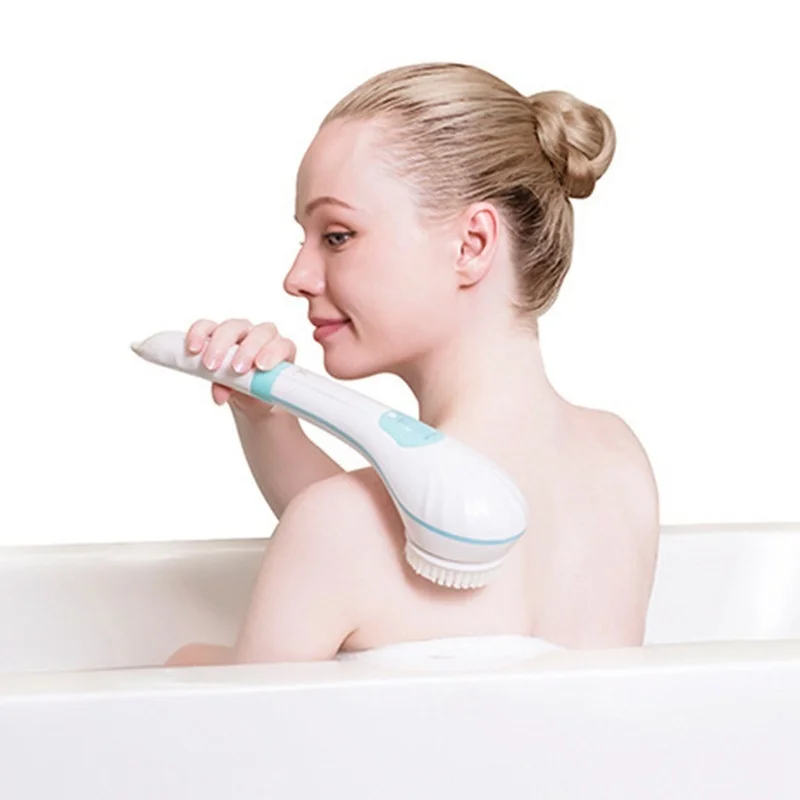 

New Waterproof Electric Massage Bad Borstel Reload Bad Borstel Multifunctional Long Handle Wrinkles Back Bad Gadget
