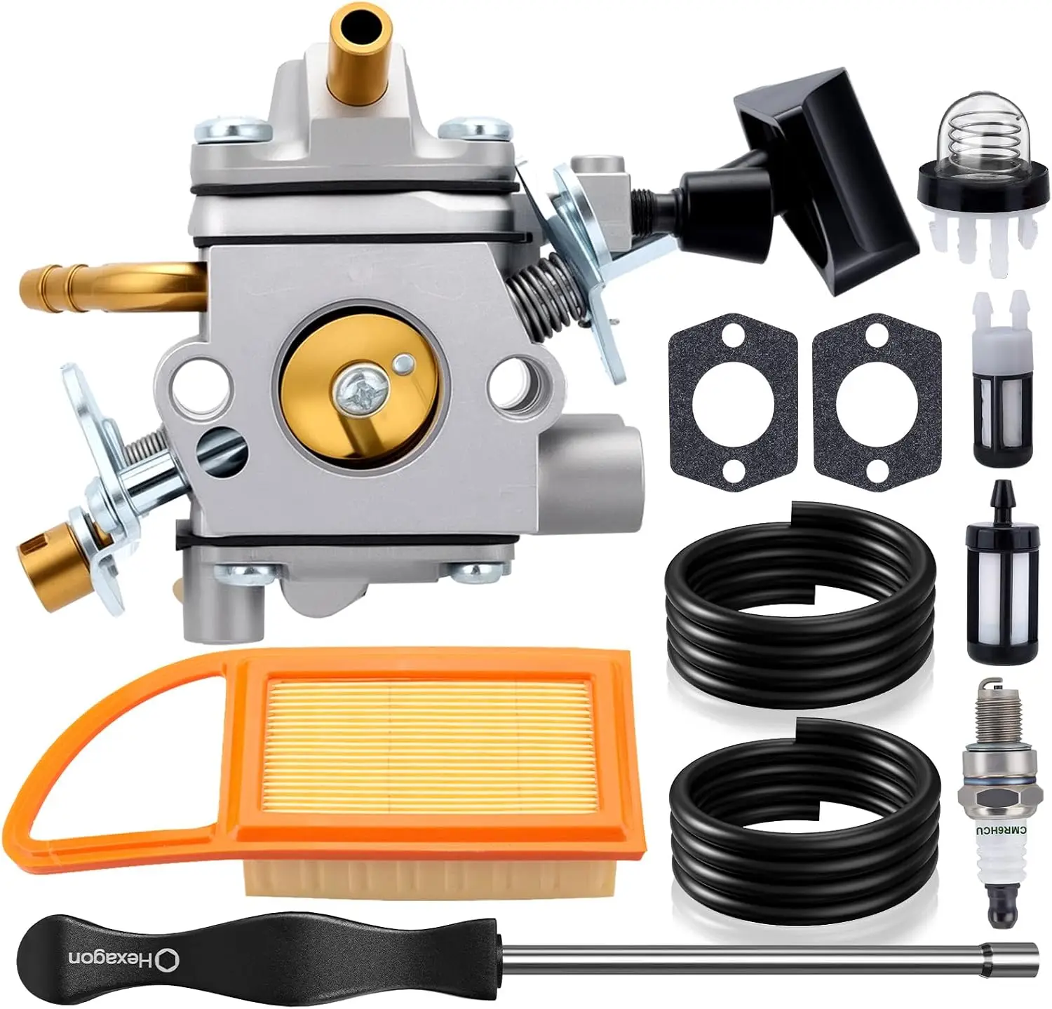 Фото Комплект карбюратора для Stihl BR600 BR500 BR550, замена Zama C1Q-S183, для ранцевых воздуходувок №1