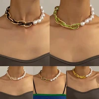 bohemia multilayer rainbow beaded choker necklace forwomen acrylic alloy beads for pearl necklaces beach jewelry