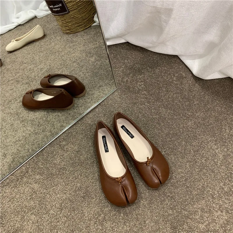 

Casual Woman Shoe Slip-on Shallow Mouth Round Toe Autumn Female Footwear Slip On Summer New Moccasin Fall Dress Solid Rubber Lei