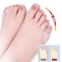 1 pair silicone gel foot fingers thumb valgus protector two hole toe separator bunion adjuster bunionette pads shoe accessories