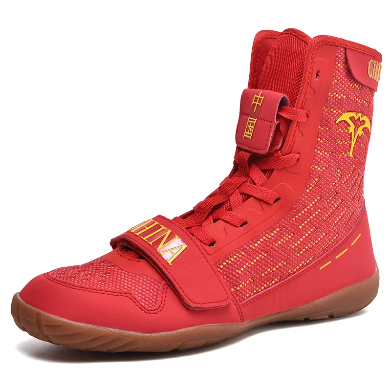 Профессиональные Боксерские Ботинки Высокие Кеды Унисекс Борцовская Обувь