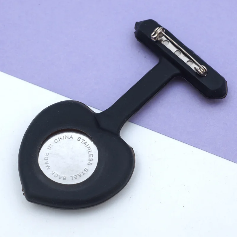 silicone heart shaped nurse student watches for doctors gift Wholesale Nurse watch customization simple pocket watch