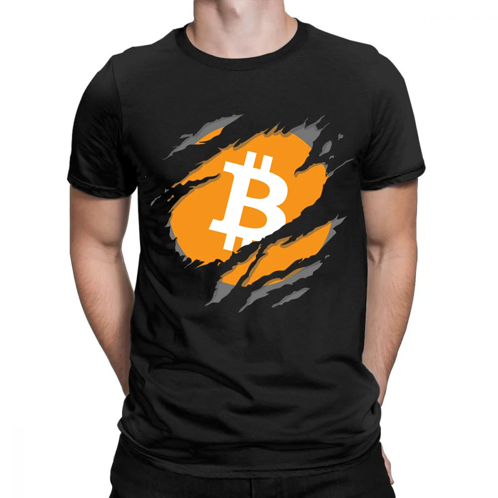 

Bitcoin funny T-Shirt Men O Neck cool summer T Shirts Short Sleeve Tees fashion Tops