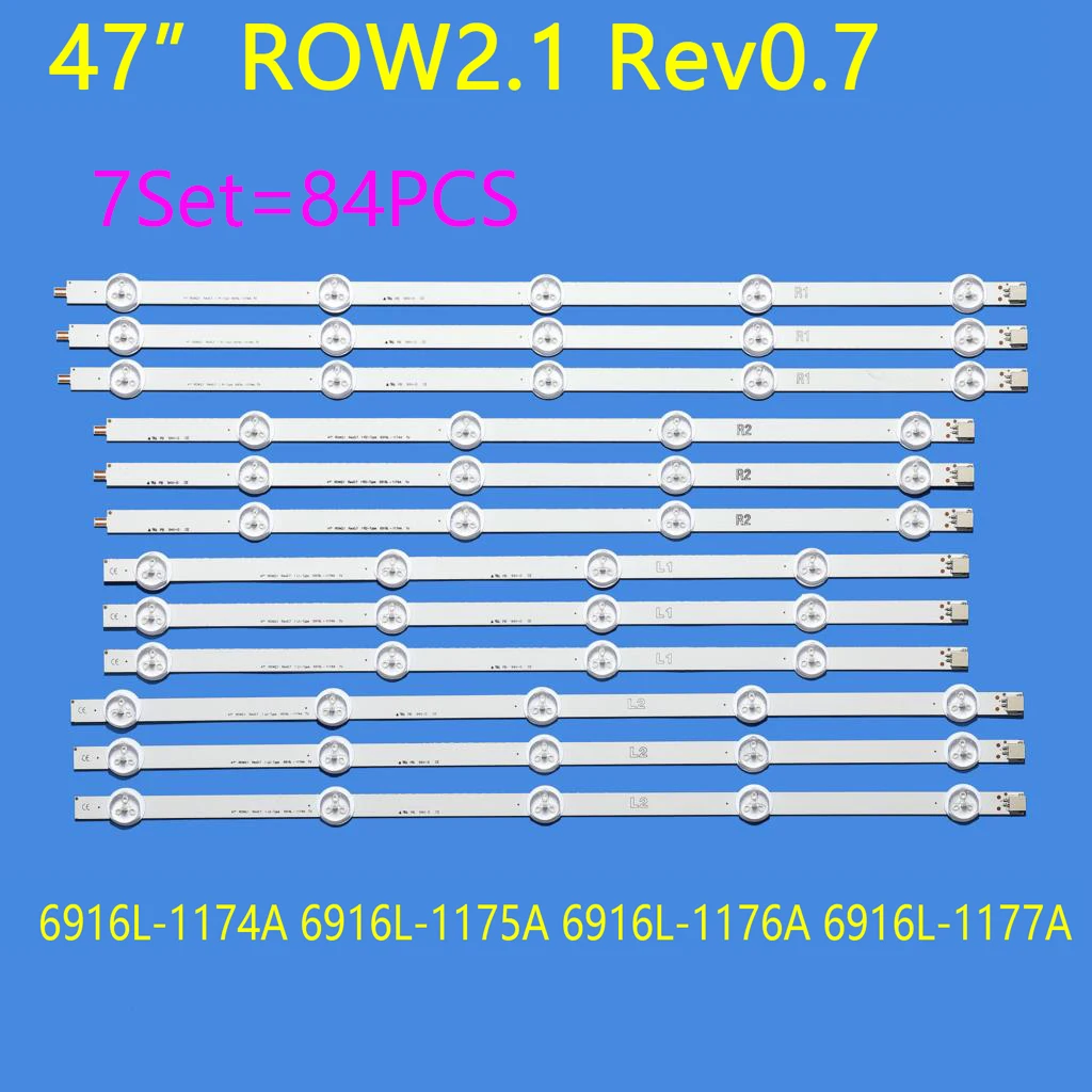 7 kits .47ln 47LA led backlight strip for LIG 47