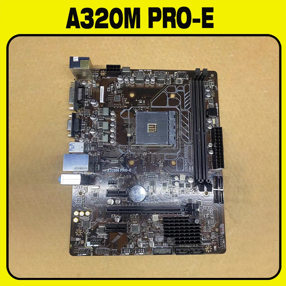 A320M PRO-E для материнской платы MSI AM4 A320 PCI-E 3 0 2 DIMM 6 Gb/s поддерживает Ryzen 1th 2th Generation