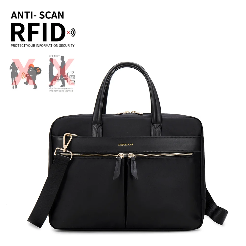 Women Briefcase Laptop Waterproof Elite Bags High Quality Rich Compartment Travel Bag Multifunction Office Ladies Tote 1PC