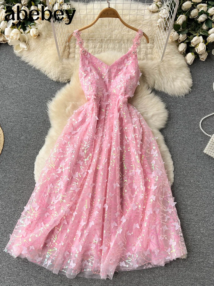 

Spaghetti Strap Backless Bohemia Beach Long Dress Women Leeve Sequined Vestidos Elegant Sexy Club Maxi Party Long Dresses