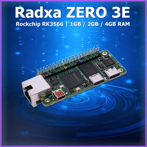 Макетная плата Radxa ZERO 3E 1 Гб 2 ГБ 4 ГБ ОЗУ Rockchip RK3566 с Gigabit Ethernet