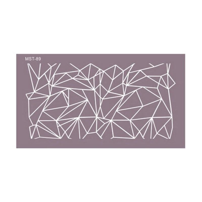 

Irregular Geometric Design Mesh Stencil Fondant Lace Mold DIY Craft Baking Mould