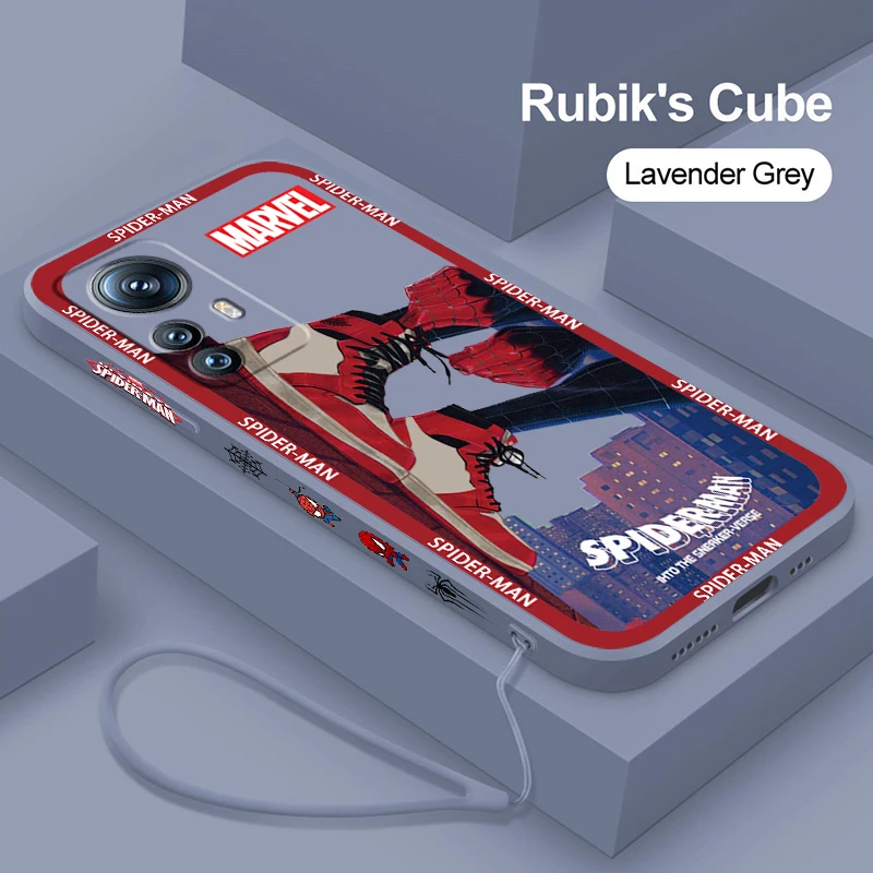 

Marvel Spiderman Superhero Phone Case For Xiaomi Mi 13 12S 12 12X 12T 11i 11T 11 10 10S 10T Pro Lite Ultra 5G Liquid Left Rope