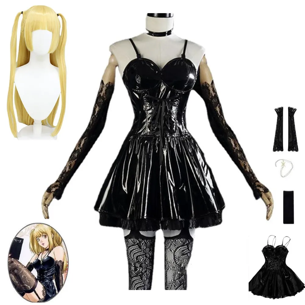 

Костюм для косплея аниме «DEATH NOTE», изысканный пикантный черный костюм унисекс для хэллоуивечерние, для взрослых