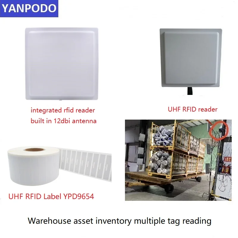 Yanpodo UHF RFID стикер 9654 ярлык tag 860-960 МГц Ucode8 чип EPC Gen2 самоклеящийся пассивный для