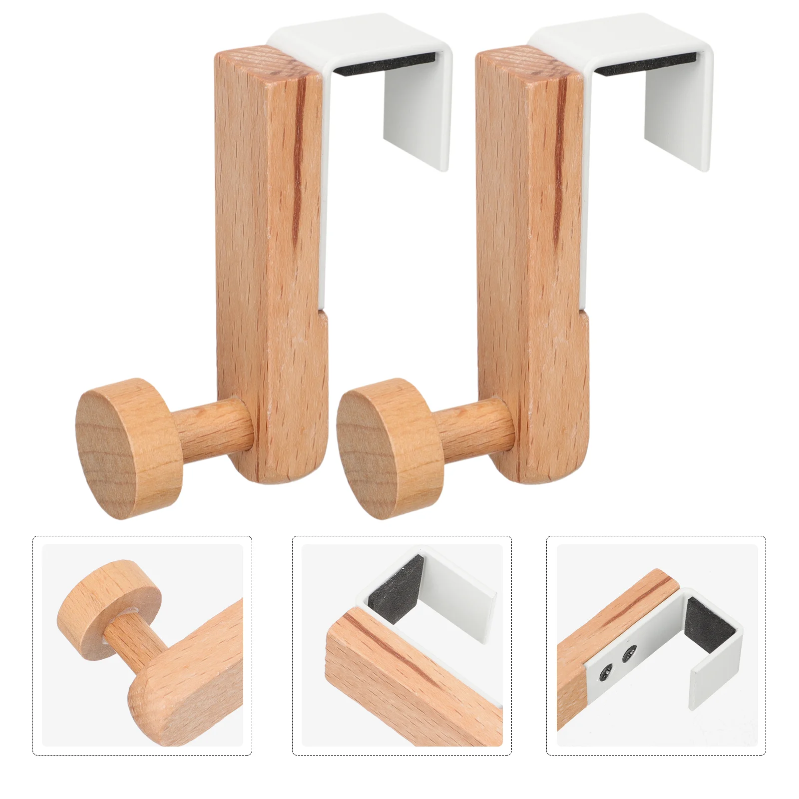 

Hooks Door Hanger Hook Coat Over Wall Rack Towel Hat The Bathroom Wooden Organizer Clothes Robe Entryway Hanging Shower