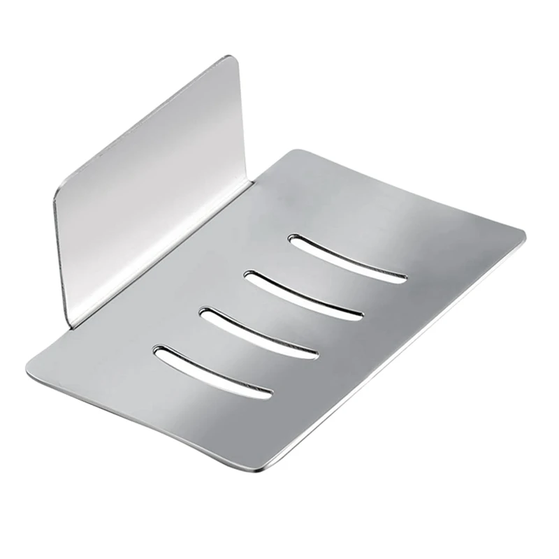 

Stainless Steel Soap Basket Soap Rack Wall Mounted Drill-Free Bathroom Kitchen Sponge Brush Soap Dish