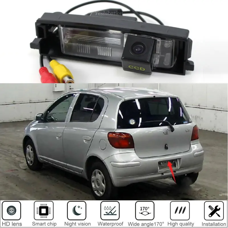 

Автомобильная камера заднего вида HD для Toyota Vitz XP10 Vizi Hatchback 1998 ~ 2003 2004 2005 CCD камера заднего вида ночного видения
